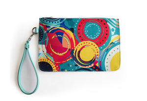 Bolsa muñequero "Mágico caos" Turquesa