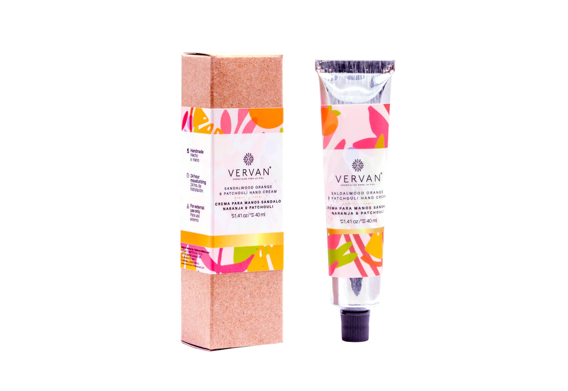 Crema para manos sandalo, naranja y patchouli