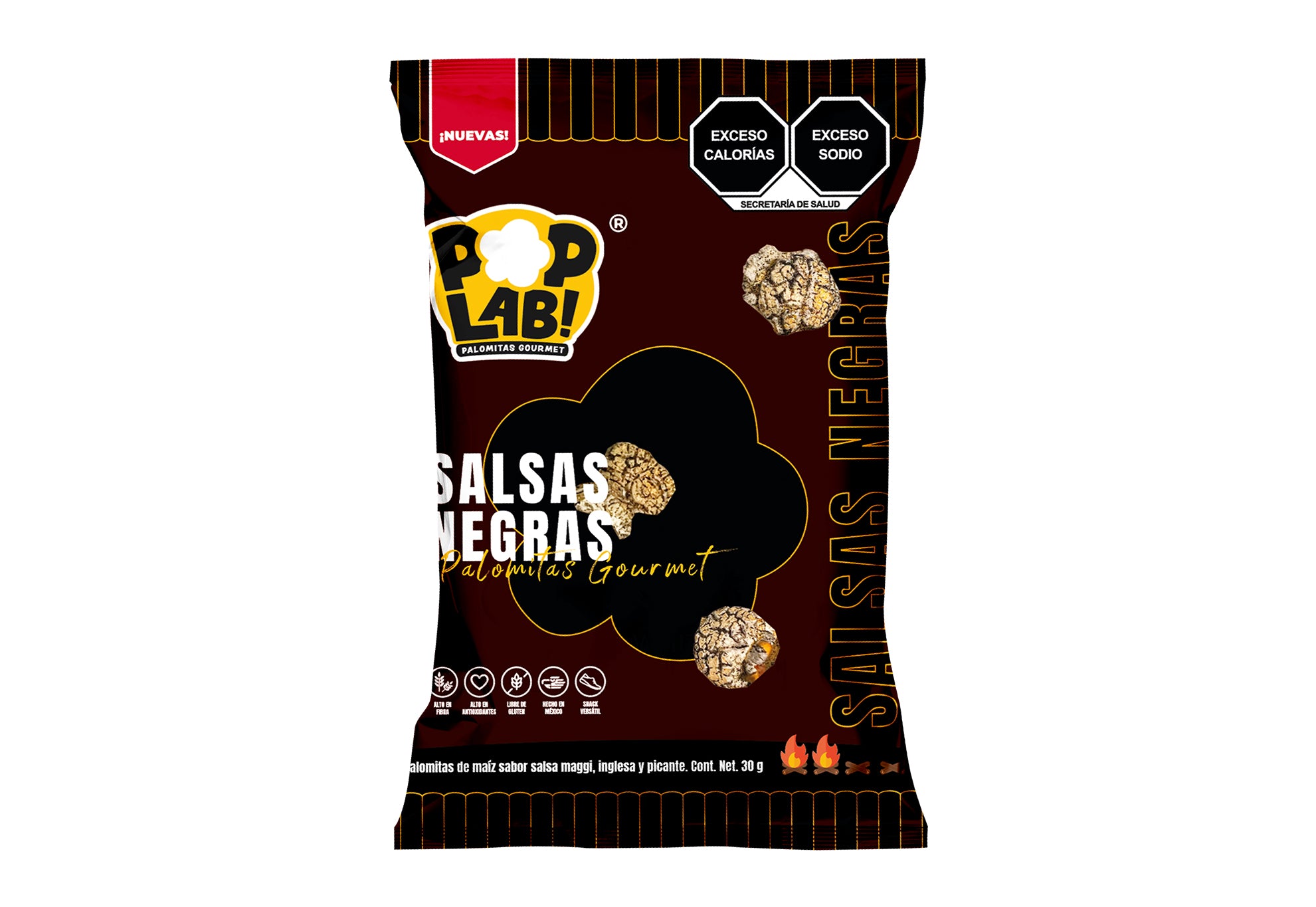 Palomitas salsas negras