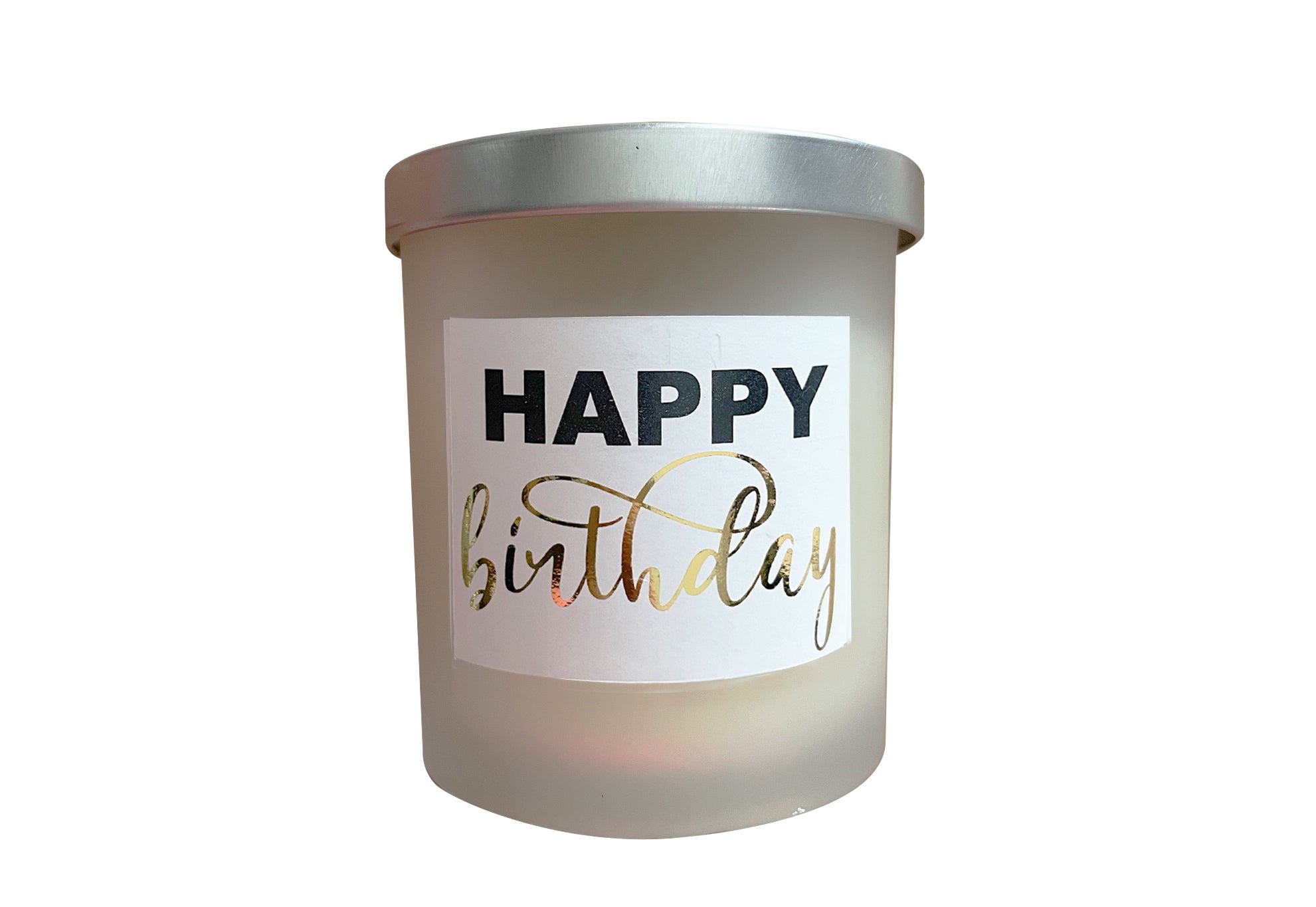 Vela de soya Happy Birthday