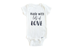 Baby body "Made with lots of LOVE"