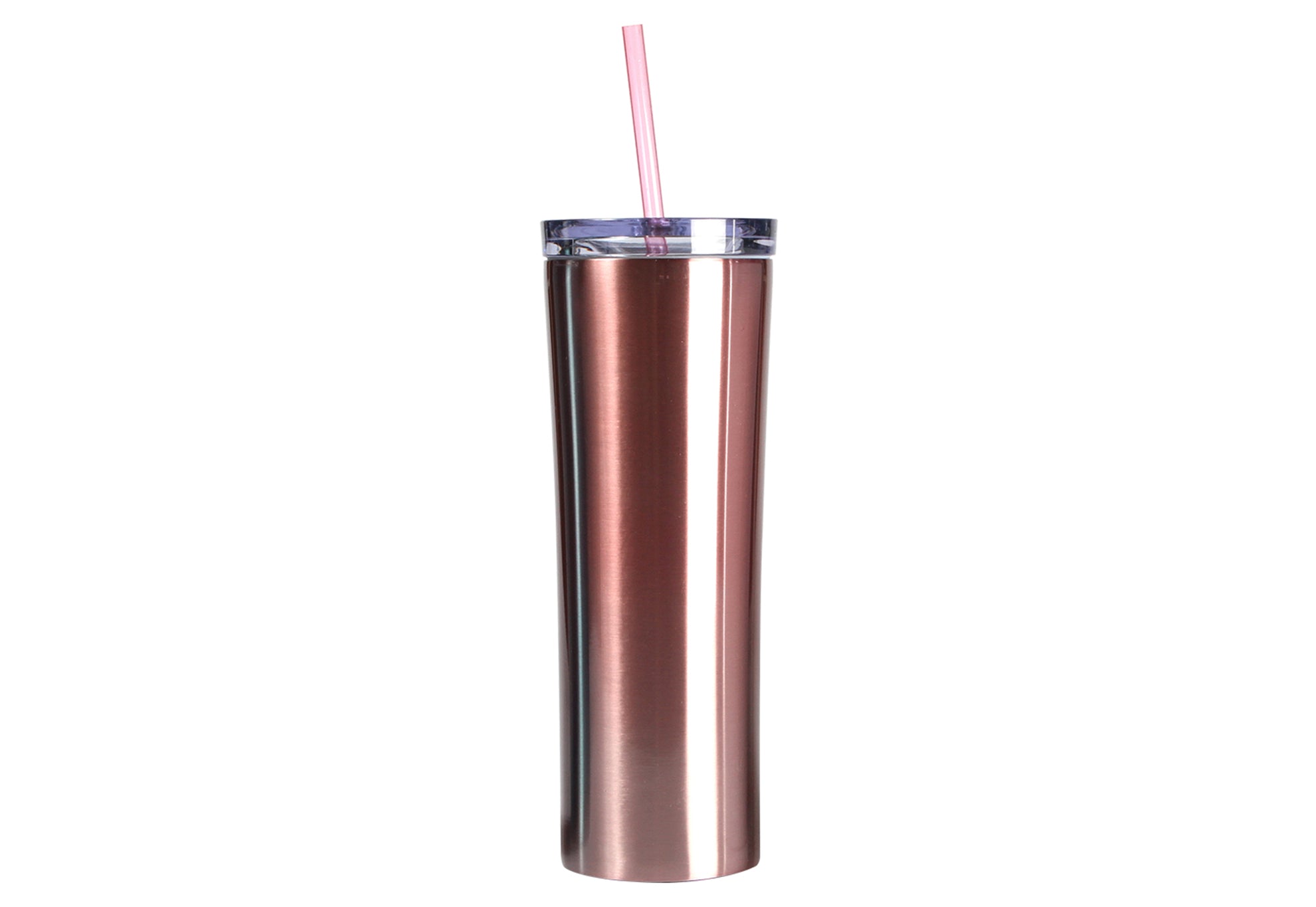 Termo rose gold 470 ml con popote