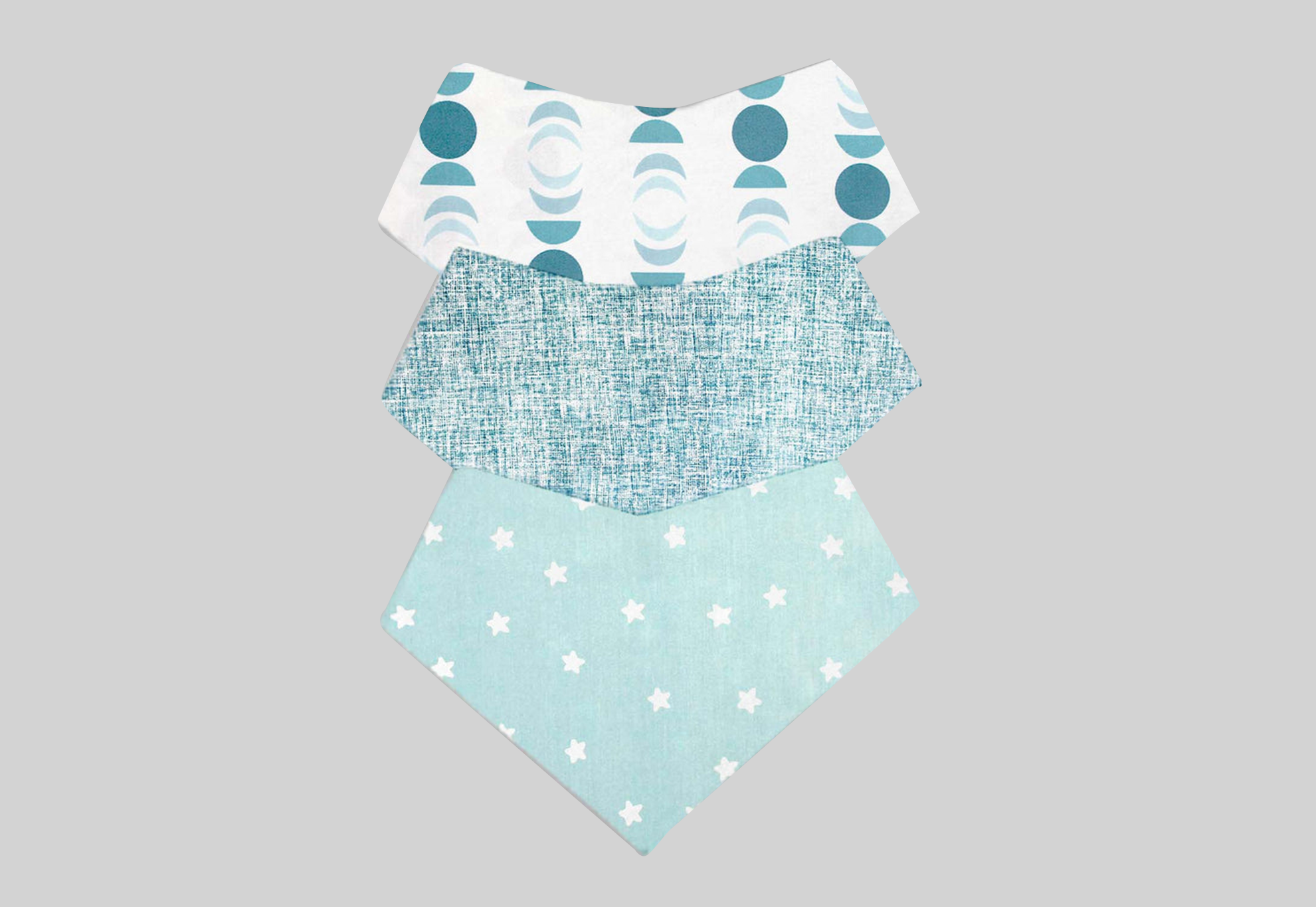 Baberos bandana - Set de 3 piezas 
