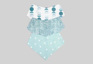 Baberos bandana - Set de 3 piezas "Unisex"